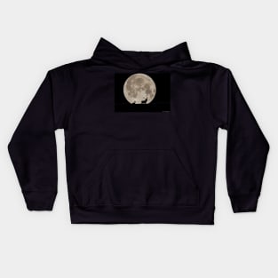 stags by the moon Kids Hoodie